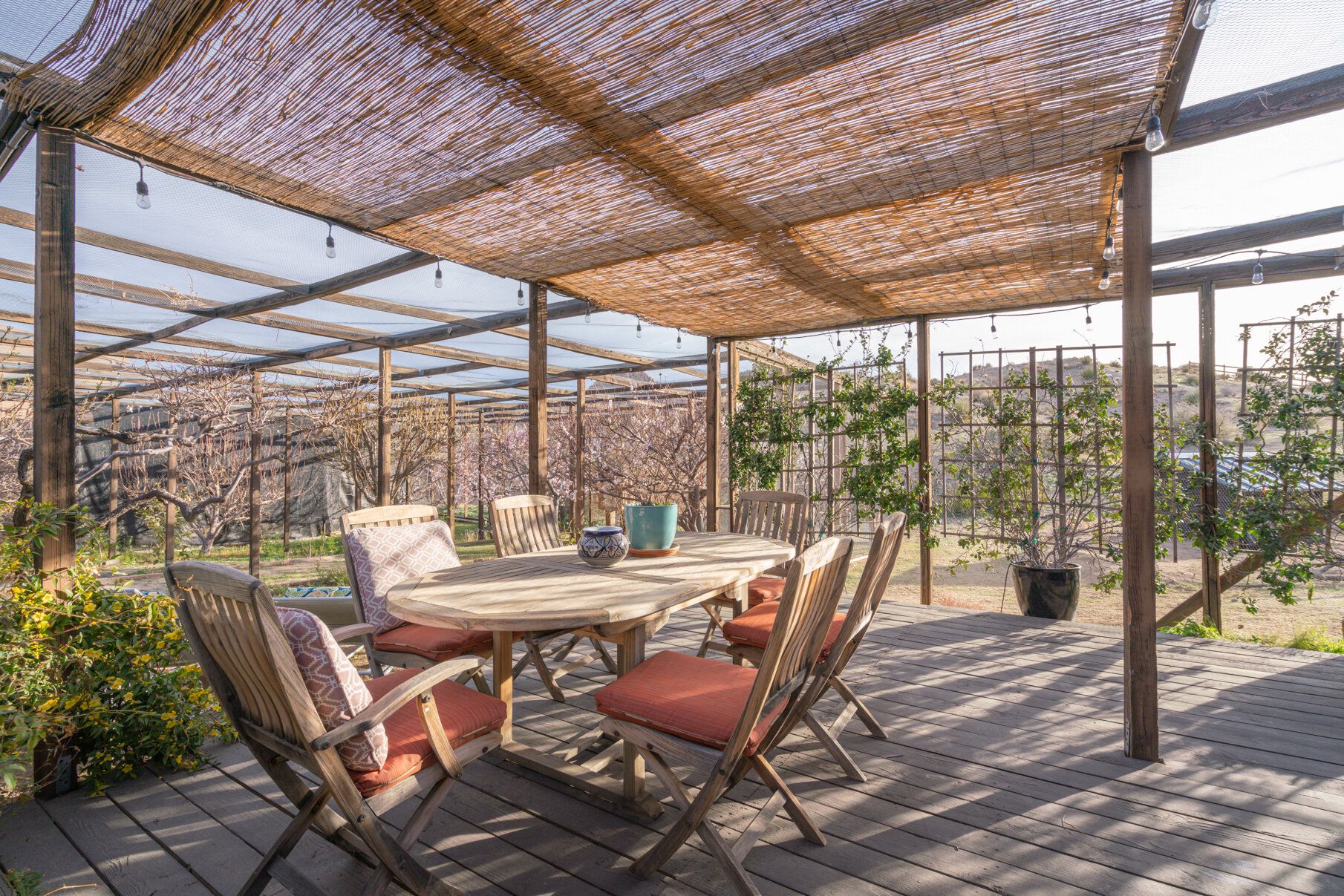 The Cottage and Studio One patio at ESCAPE