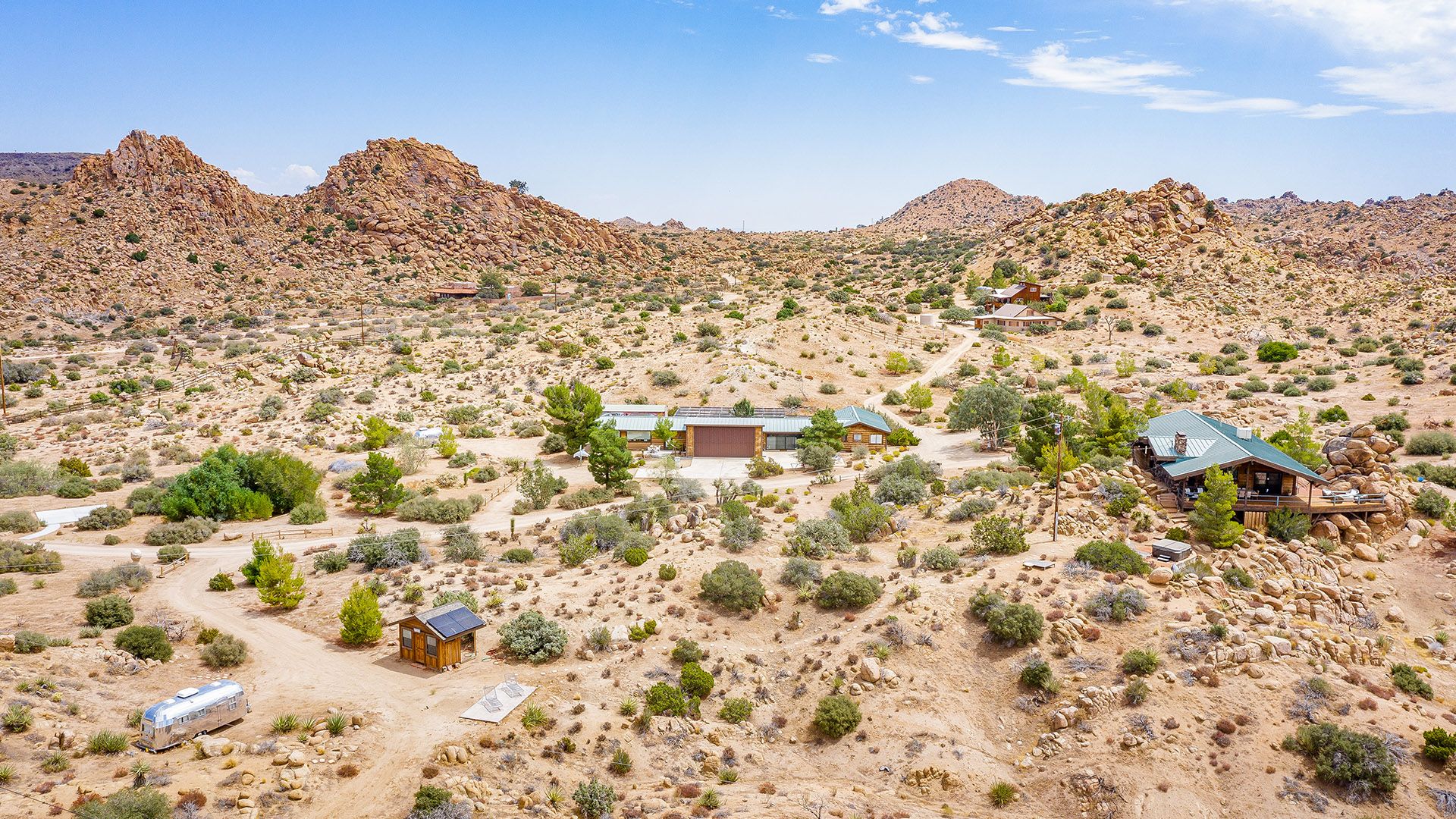 The ESCAPE compound across 140 acres of high desert, where tour rehearsals and pre-production run in Studio One