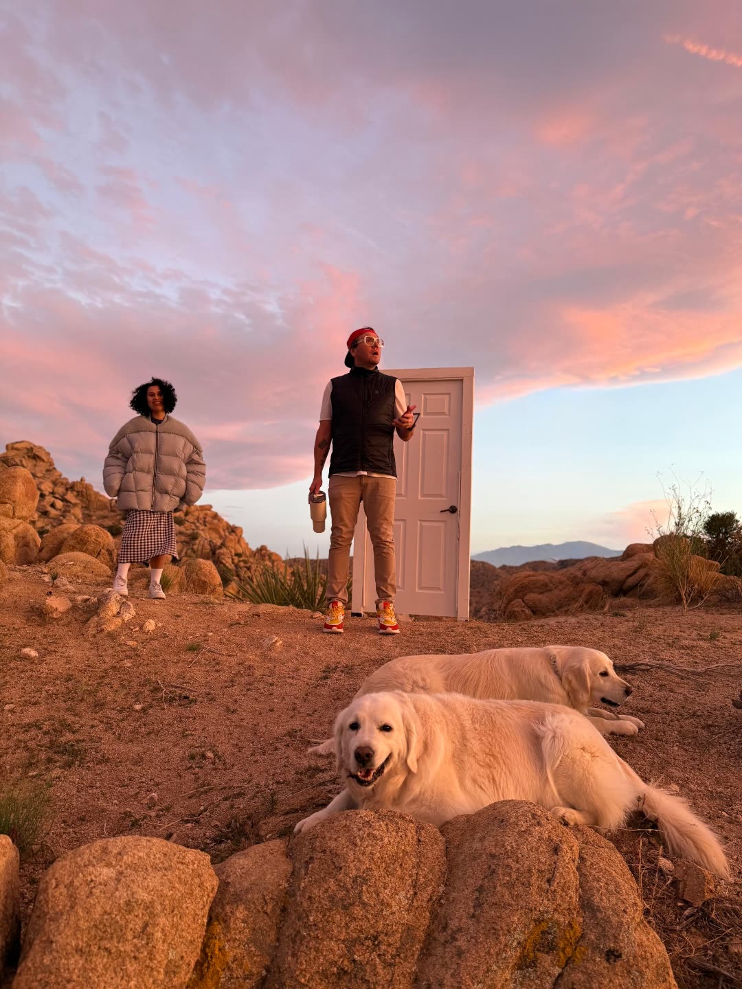 At The Door at sunset, ESCAPE — Roc and RAYE at the threshold of Studio One
