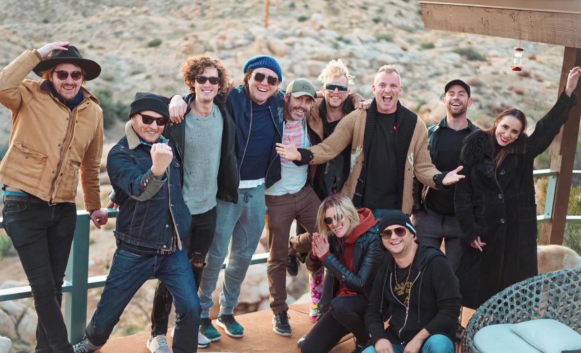 Writers and producers mid-session at a camp at ESCAPE