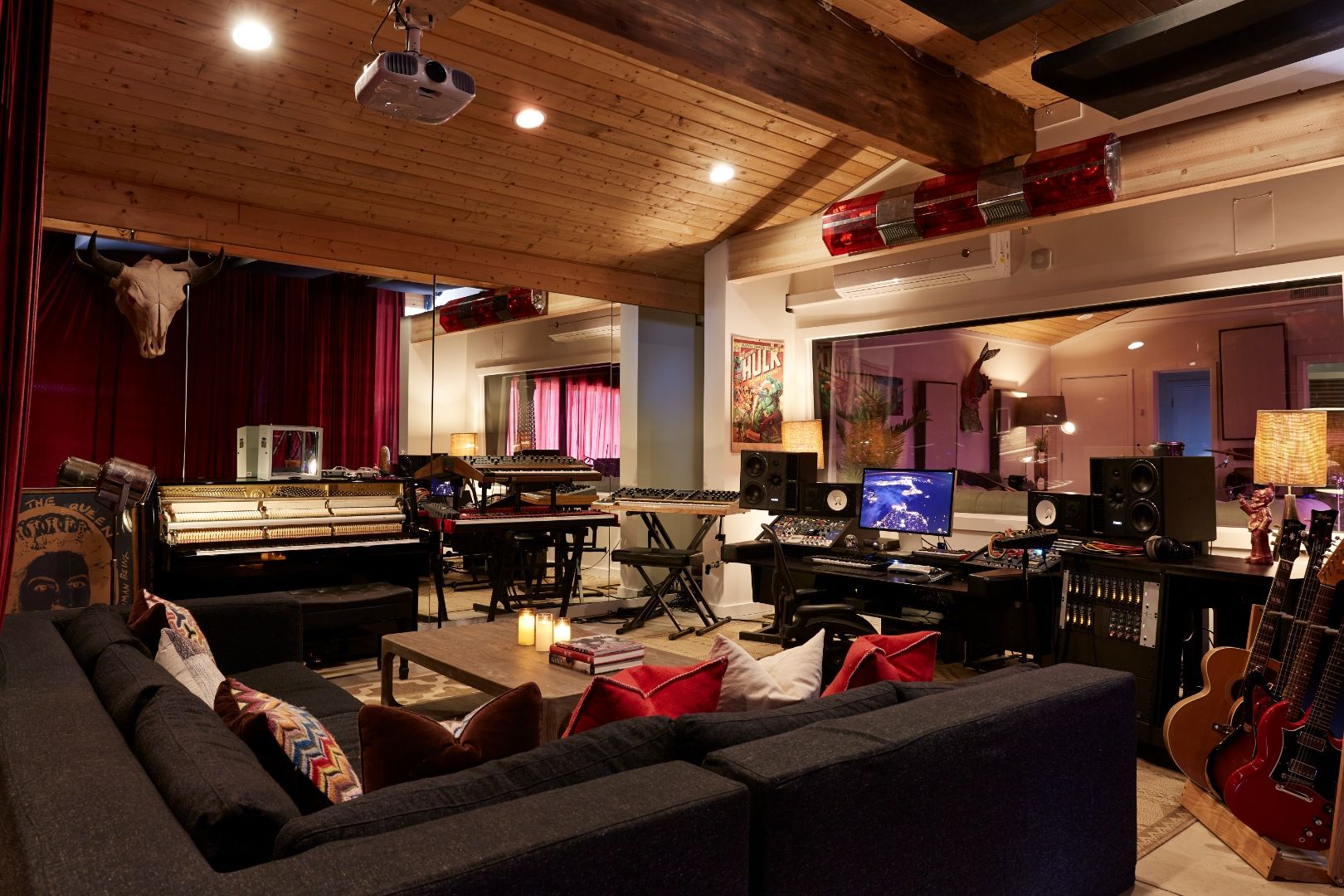 Studio One at ESCAPE — outboard rack with Purple Audio MC77, Hear Technologies and lunchbox